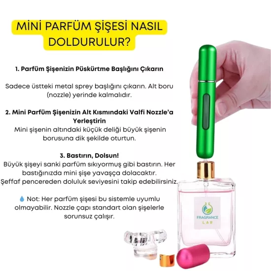 5 ML Doldurulabilir Parfüm Şişesi | Taşınabilir Atomizer