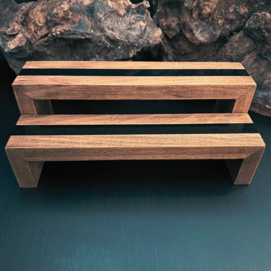 Masif Kayın Ahşap Parfüm Standı | Fragrance Lab