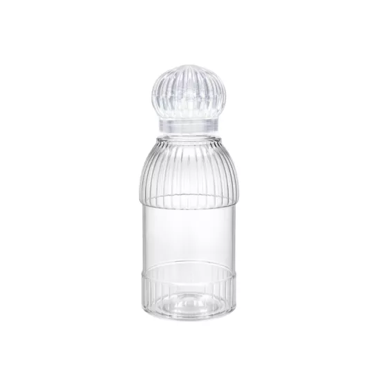 Nostaljik 50 ml Kolonya Şişesi | Kapaklı & Tıpalı Ekonomik Plastik Şişe