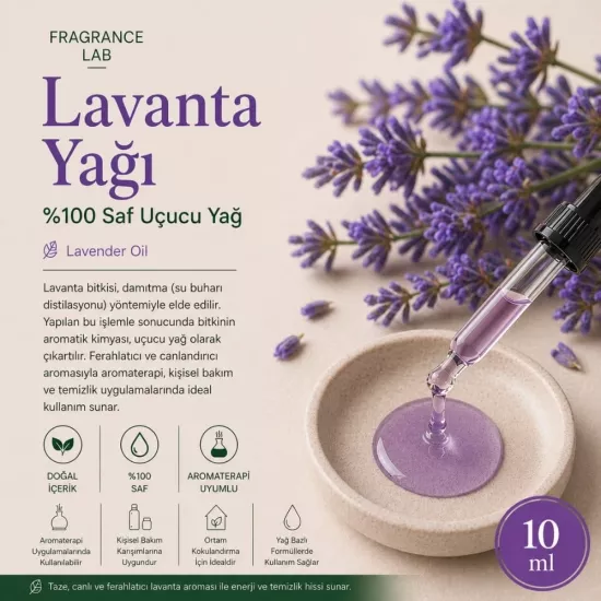 Lavanta Uçucu Yağı %100 Saf 10 ml