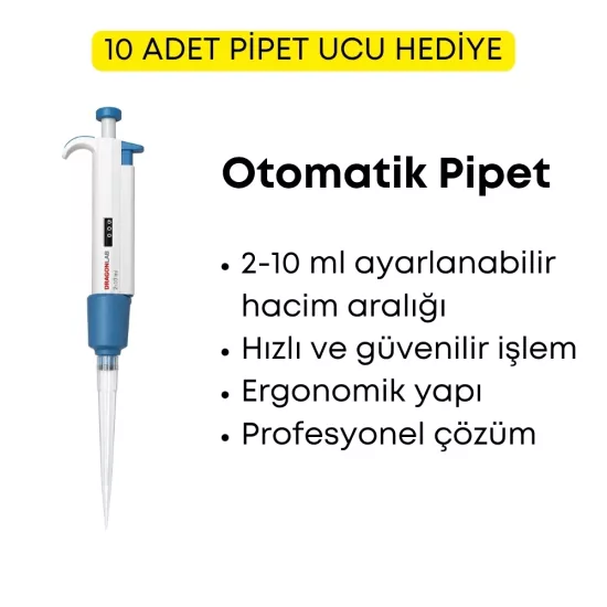 Otomatik Pipet 2-10 ml | Parfüm Yapımı için Hassas Ölçüm
