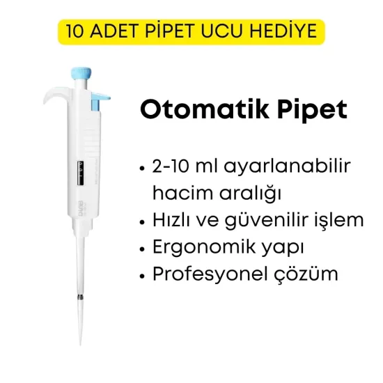 Otomatik Pipet 2-10 ml | Parfüm Yapımı için Hassas Ölçüm