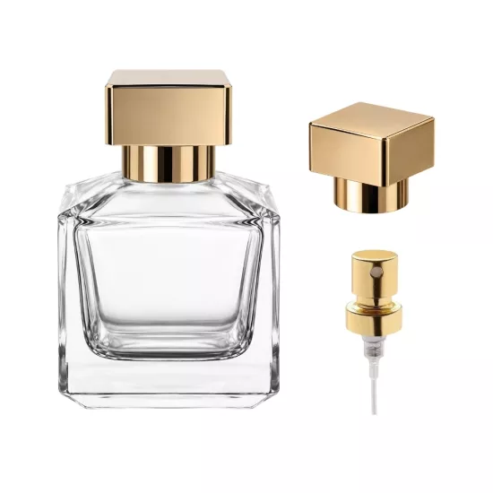 Carisma 50 ml Parfüm Şişesi – Gold Köşeli Kapaklı