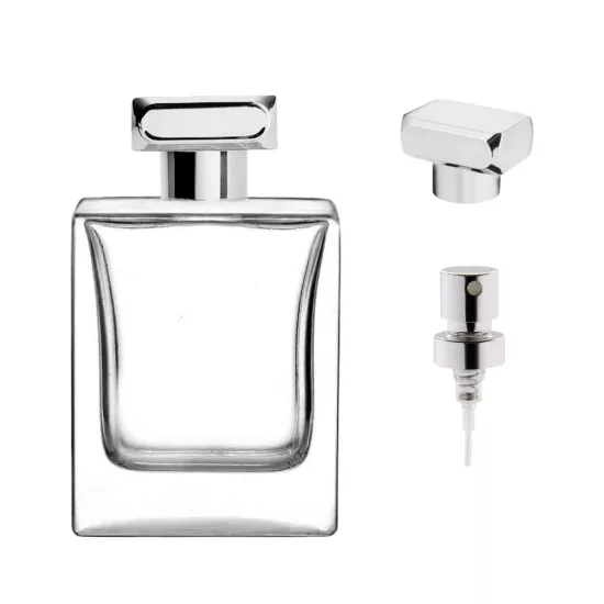 Parfüm Şişe Lizayn Gümüş Kapak 50 ml