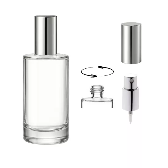 Sidney 50 ml Parfüm Şişesi | Çevirmeli Spreyli, Doldurulabilir Şişe