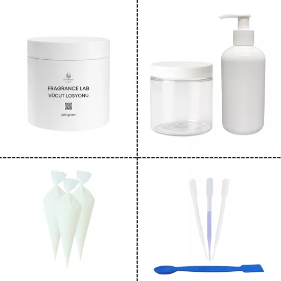 Vücut Losyonu Yapım Seti | Kendi Parfümlü Vücut Losyonunu Hazırla