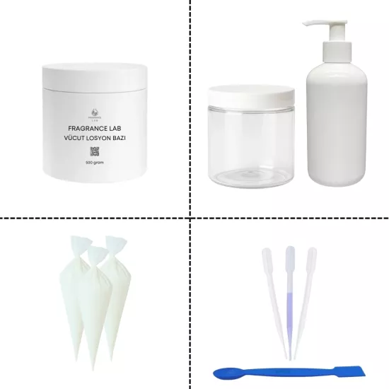 Vücut Losyonu Yapım Seti | Kendi Parfümlü Vücut Losyonunu Hazırla
