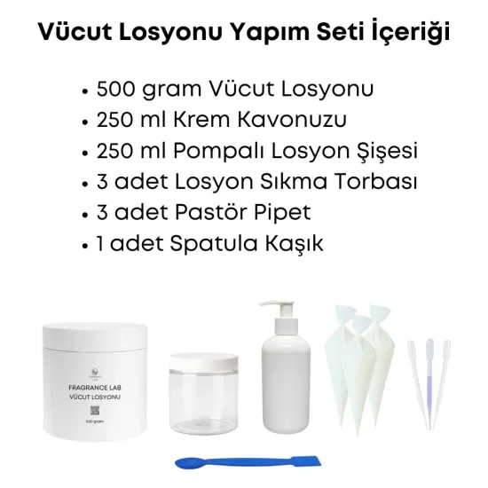 Vücut Losyonu Yapım Seti | Kendi Parfümlü Vücut Losyonunu Hazırla